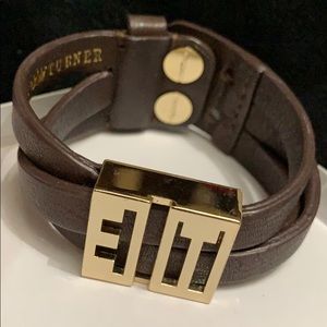 Elaine Turner leather Bracelet
